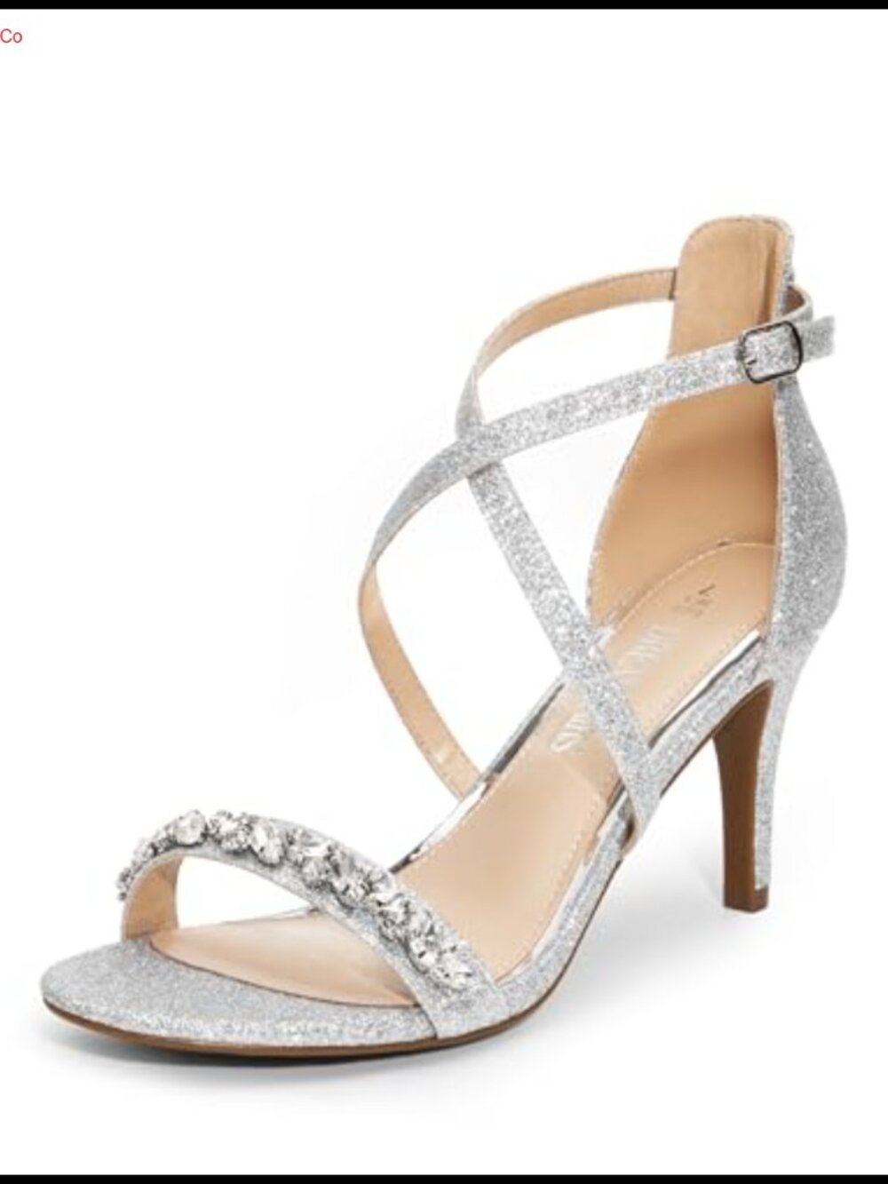 Women's Strappy Stiletto Heeled Sandals Faux Leather Rhinestone Dress